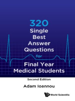 cover image of 320 Single Best Answer Questions For Final Year Medical Students ()